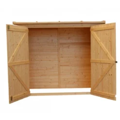 Armadio in Legno Casetta da Esterno Giardino Addossata a Pannelli 17mm