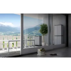 Armadio in Resina Tuttopiani da Esterno Mobile Balcone Plastica con Ripiani