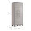Armadio Keter Alto Tuttopiani in Resina da Esterno Beige Impermeabile Terrazzo
