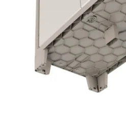 Armadio Keter Alto Tuttopiani in Resina da Esterno Beige Impermeabile Terrazzo