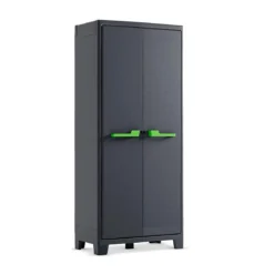 Armadio Keter Antracite Tuttopiani Resina Impermeabile Alto Organizer da Esterno
