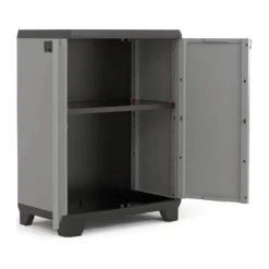 Armadio Keter Basso Garage 2 Ante 90 cm Balcone da Esterno Veranda Multifunzione