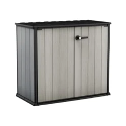 Armadio Keter da Giardino Box Esterno Officina Grigio Effetto Legno Patio Resina
