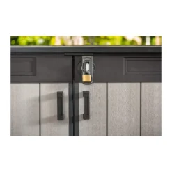 Armadio Keter da Giardino Esterno Rifiuti Officina Biciclette Effetto Legno Box