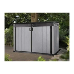 Armadio Keter da Giardino Esterno Rifiuti Officina Biciclette Effetto Legno Box