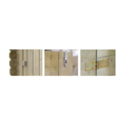 Armadio Legno Accessori Piscina Secchi Raccolta Differenziata Giardino Attrezzi