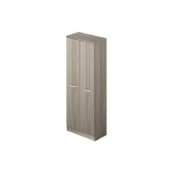 Armadio Multiuso con Ripiani Portascope in Legno 180 cm Olmo
