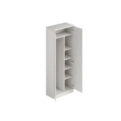 Armadio Multiuso con Ripiani Portascope in Legno 180 cm Olmo