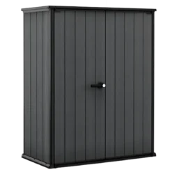 Armadio Porta Attrezzi Keter in Resina da Giardino 1400 L Evotech Grigio