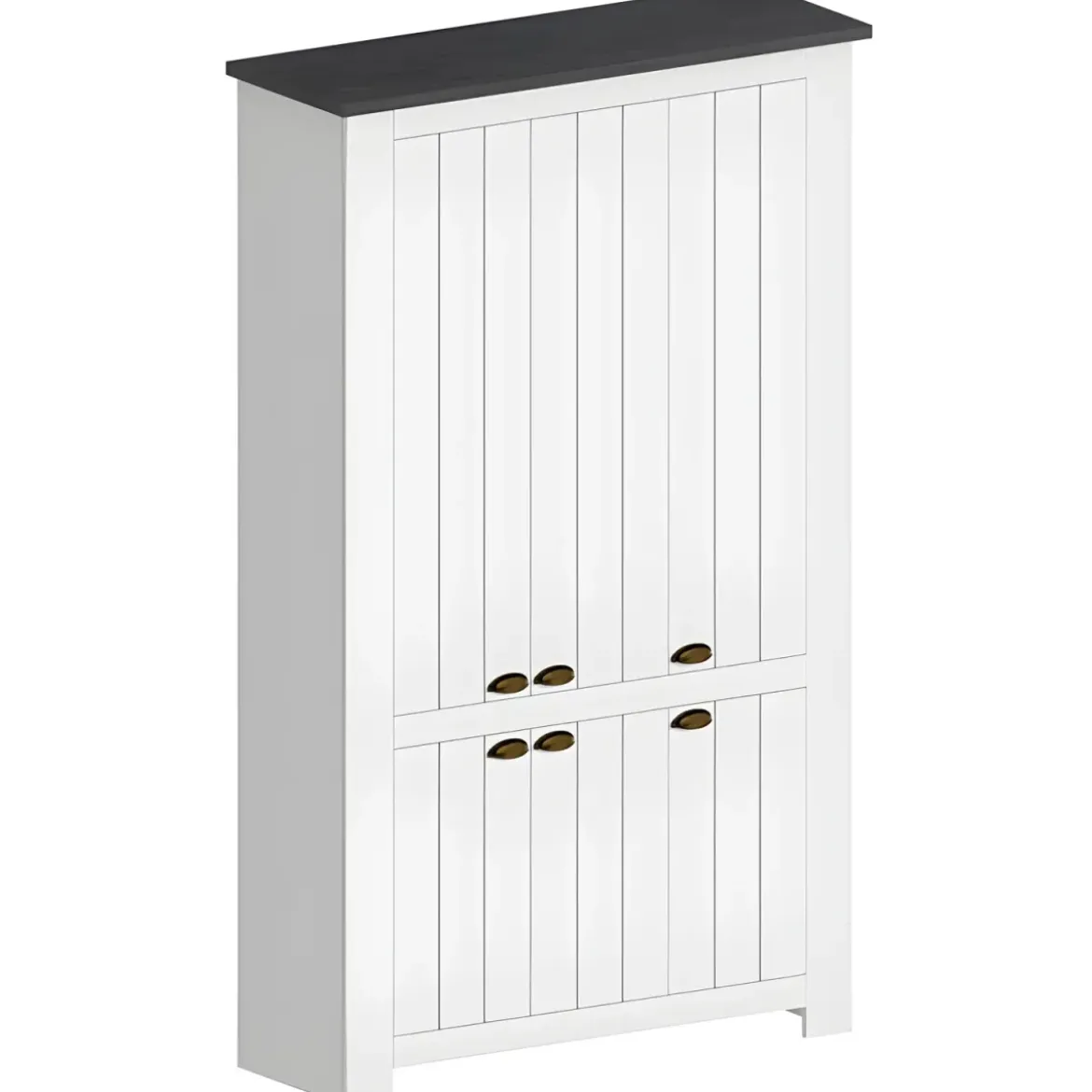 Armadio Scarpiera 6 Ante Mobile Ingresso Bianco Report 114x42x200 cm