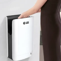 Asciugamani Automatico Bagno 750W Mini Jet Bianco Compatto da Parete