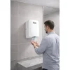 Asciugamani Elettrico Bagno a Parete Automatico 500W Inox Bianco