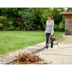 Aspiratore e Soffiatore Black&Decker con Sacco per Foglie e Rastrello