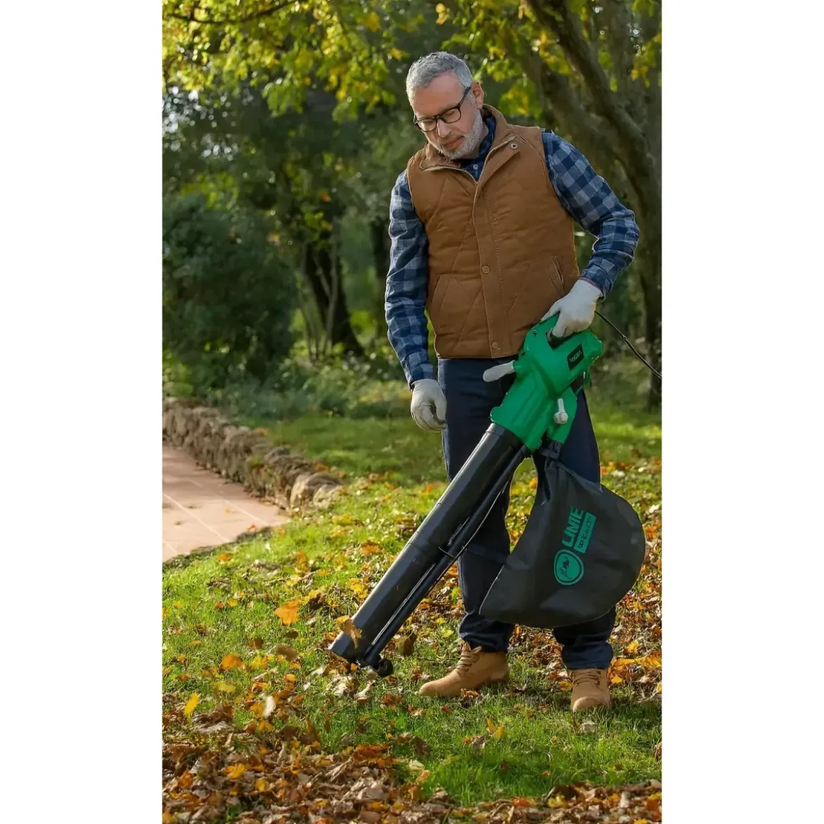 Aspiratore Soffiatore Elettrico 3000W 40L Triturazione Giardino