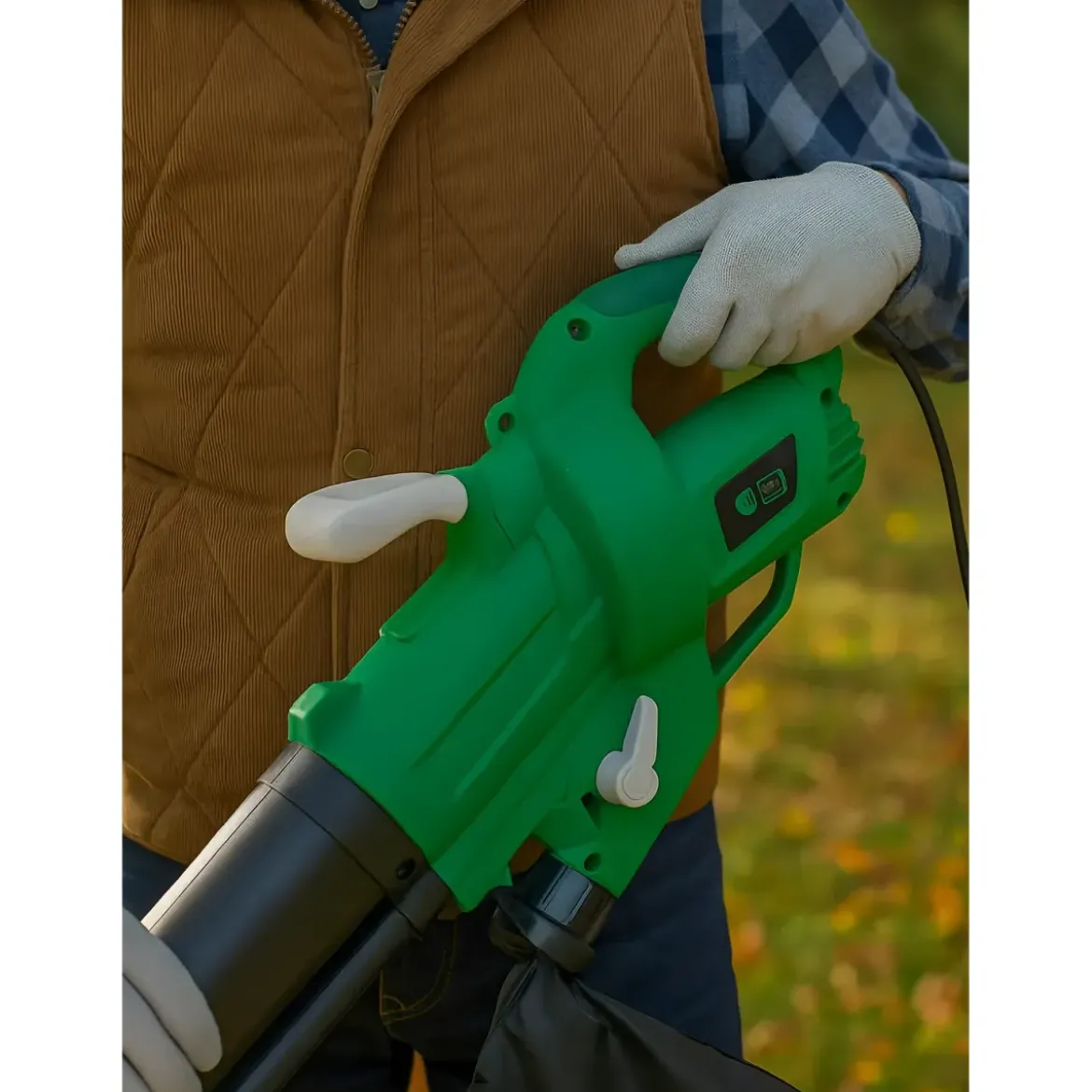 Aspiratore Soffiatore Elettrico 3000W 40L Triturazione Giardino