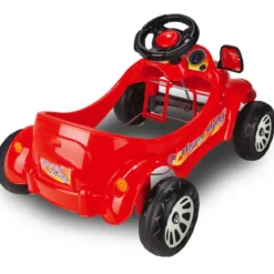 Auto a Pedali Cavalcabile per Bambini Happy Herbie Rosso con Clacson