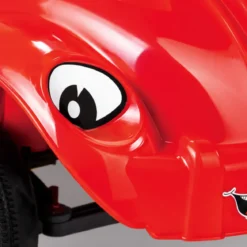Auto a Pedali Cavalcabile per Bambini Happy Herbie Rosso con Clacson