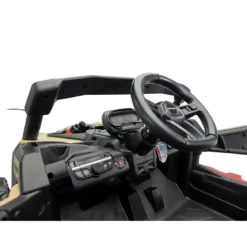 Auto Buggy Elettrico Fuoristrada per Bambini 12V Cachi Telecomando
