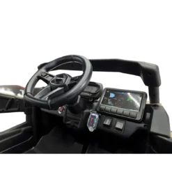 Auto Buggy Elettrico Fuoristrada per Bambini 12V Cachi Telecomando