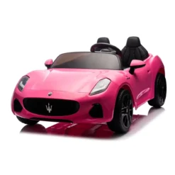 Auto Elettrica Bambini Maserati Folgore 2 Posti 12V Rosa Doppio Motore