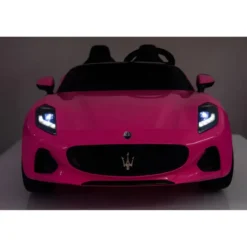 Auto Elettrica Bambini Maserati Folgore 2 Posti 12V Rosa Doppio Motore