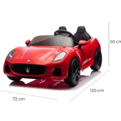 Auto Elettrica Bambini Maserati Folgore 2 Posti 12V Rosso 2 Motori