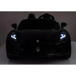 Auto Elettrica Bambini Maserati Folgore 2 Posti 12V Nero Doppio Motore