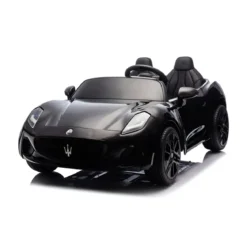 Auto Elettrica Bambini Maserati Folgore 2 Posti 12V Nero Doppio Motore
