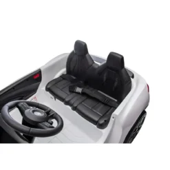 Auto Elettrica Bambini Maserati Folgore 2 Posti 12V Bianco Doppio Motore
