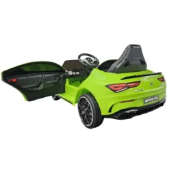 Auto Elettrica Bambini Mercedes CLA 12V Verde con Telecomando e LED