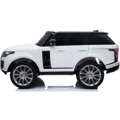 Auto Elettrica Bambini 12V Range Rover Bianco Telecomando Sospensioni