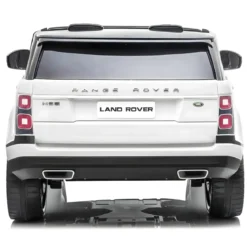 Auto Elettrica Bambini 12V Range Rover Bianco Telecomando Sospensioni