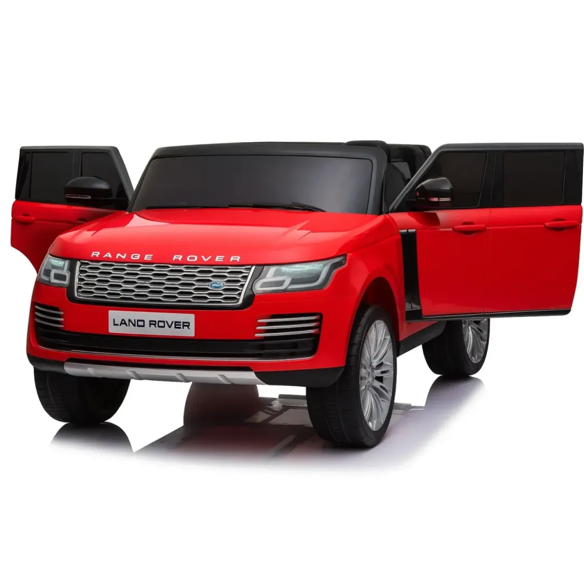Auto Elettrica Bambini 4x4 Range Rover Rosso Display Touch Telecomando