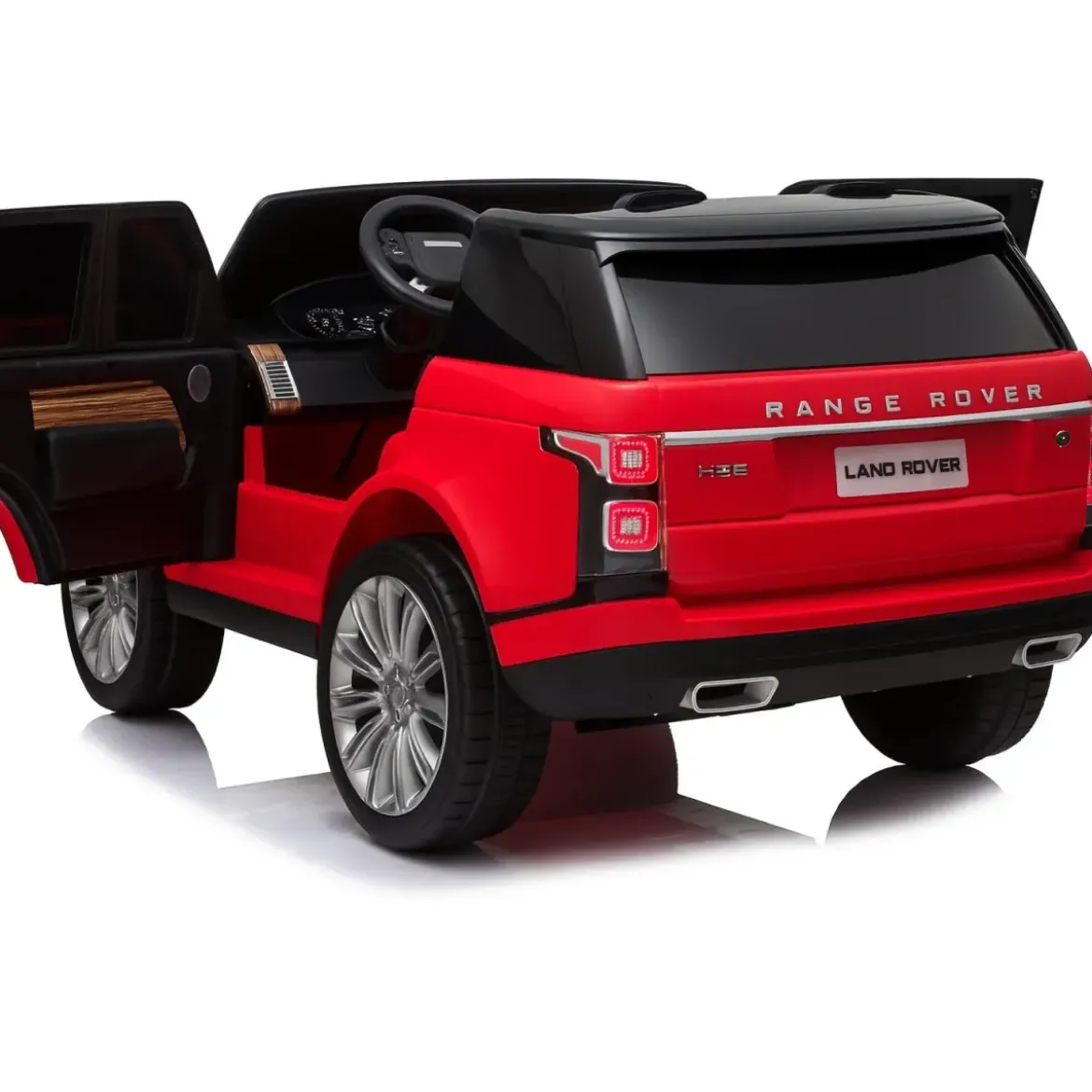 Auto Elettrica Bambini 4x4 Range Rover Rosso Display Touch Telecomando