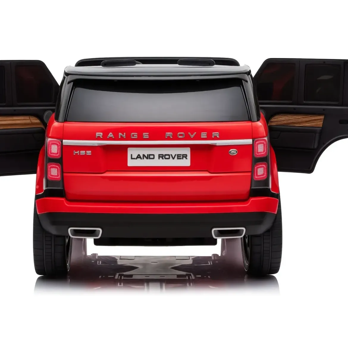 Auto Elettrica Bambini 4x4 Range Rover Rosso Display Touch Telecomando