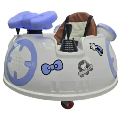 Auto Elettrica Hello Kitty per Bambini 6V Bianco USB e Telecomando