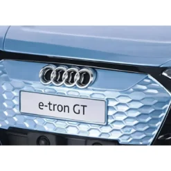 Auto Elettrica per Bambini Audi eTron GT Azzurro con Radiocomando LED