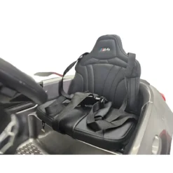 Auto Elettrica per Bambini BMW Grigio 12V Sedile in Pelle Telecomando