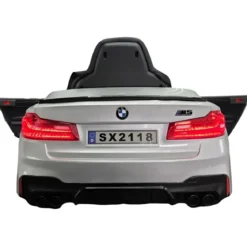 Auto Elettrica per Bambini Doppio Motore 24V BMW M5 Grigio Metallizzato