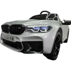 Auto Elettrica per Bambini Doppio Motore 24V BMW M5 Grigio Metallizzato