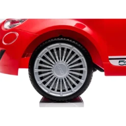 Auto Elettrica per Bambini Fiat 500 12V Rosso Telecomando e Fari LED
