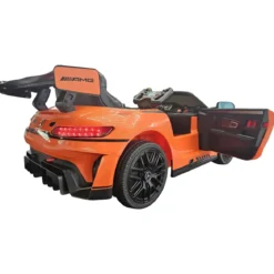Auto Elettrica per Bambini Mercedes GT3 Arancione 12V con Telecomando