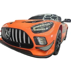 Auto Elettrica per Bambini Mercedes GT3 Arancione 12V con Telecomando
