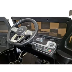 Auto Elettrica per Bambini Mercedes G500 12V Nero Sedile in Pelle