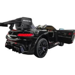 Auto Elettrica per Bambini Mercedes AMG GT3 12V Nero Metallizzato