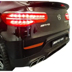 Auto Elettrica per Bambini Mercedes Nero 12V 4 Motori e Cintura 5 Punti