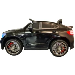 Auto Elettrica per Bambini Mercedes Nero 12V 4 Motori e Cintura 5 Punti