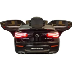 Auto Elettrica per Bambini Mercedes Nero 12V 4 Motori e Cintura 5 Punti