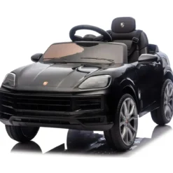 Auto Elettrica per Bambini Porsche Cayenne 12V Nero con Telecomando