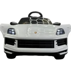 Auto Elettrica per Bambini Porsche Cayenne 12V Bianco Telecomando